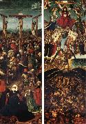 EYCK, Jan van Crucifixion and Last Judgment France oil painting artist